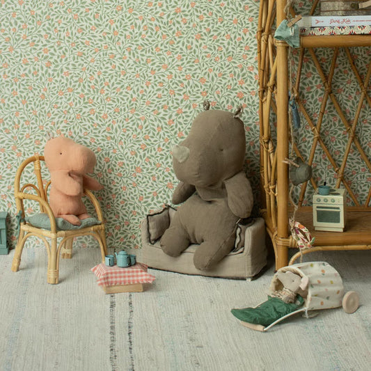 Maileg Rhino Medium Light Brown