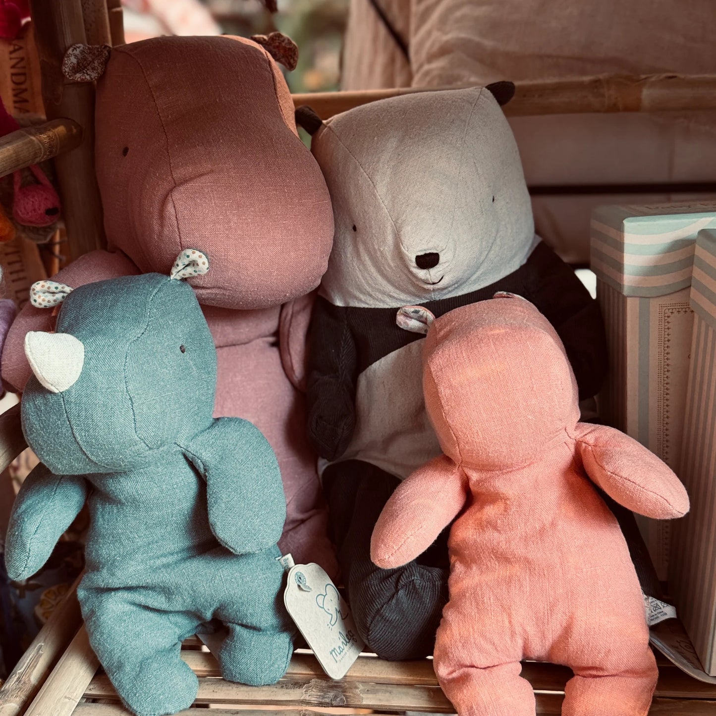 Maileg Hippo Medium Old Rose