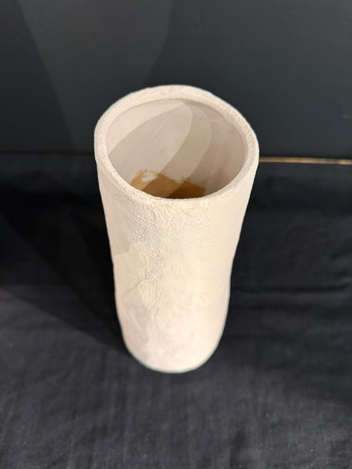 Witte rechte vaas 29 cm