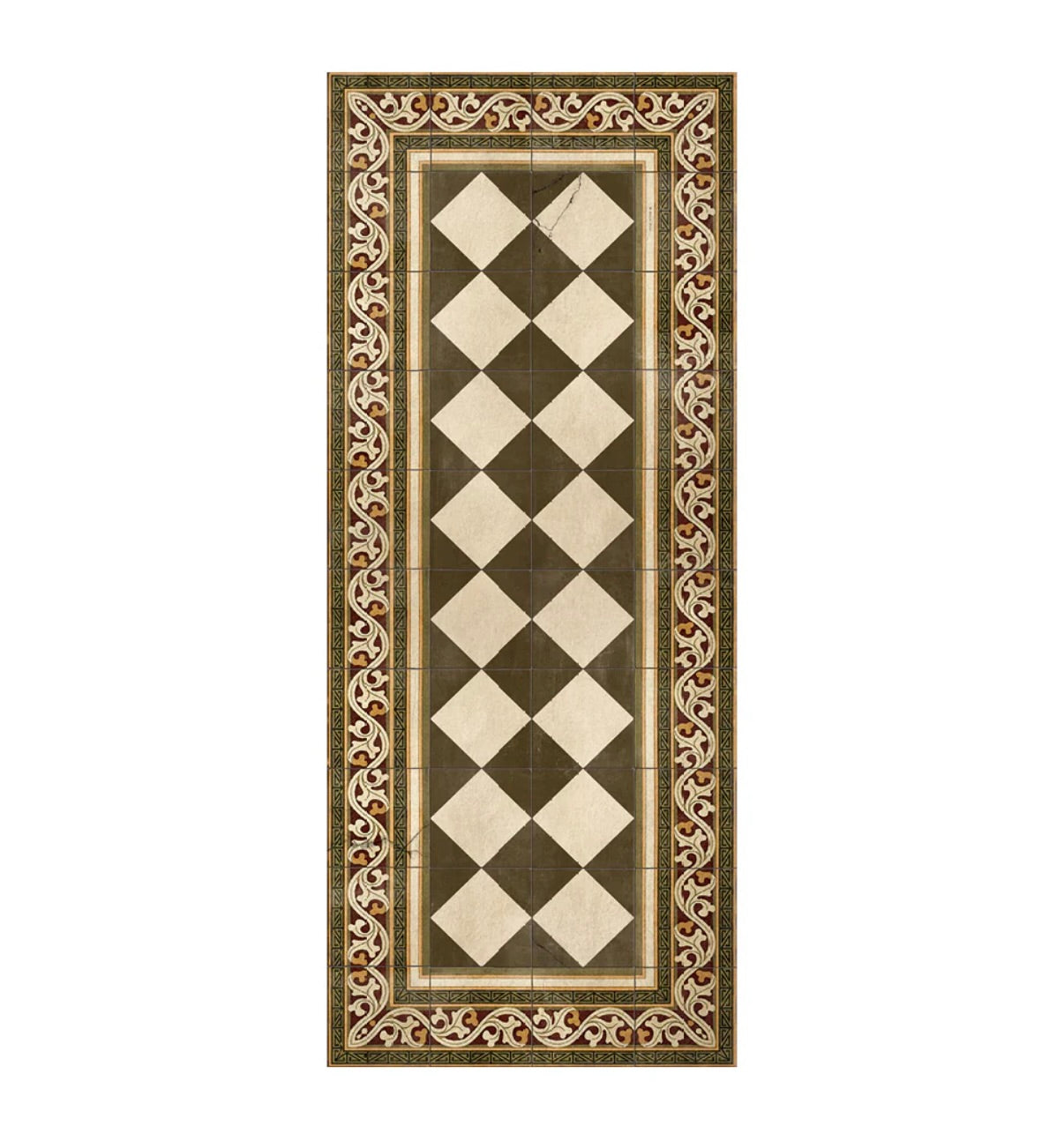 Vinyl vloerkleed Gambit Olive Beija Flor