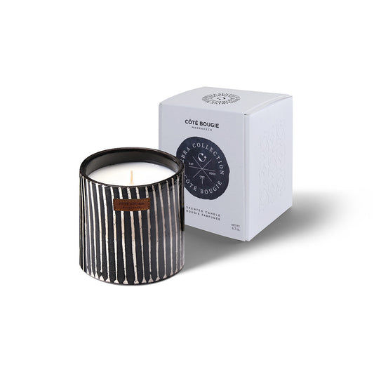 Côte Bougie geurkaars – Zébré Noir – Manderine Majorelle – S
