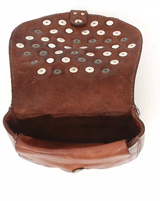 Campomaggi tas Cognac met studs