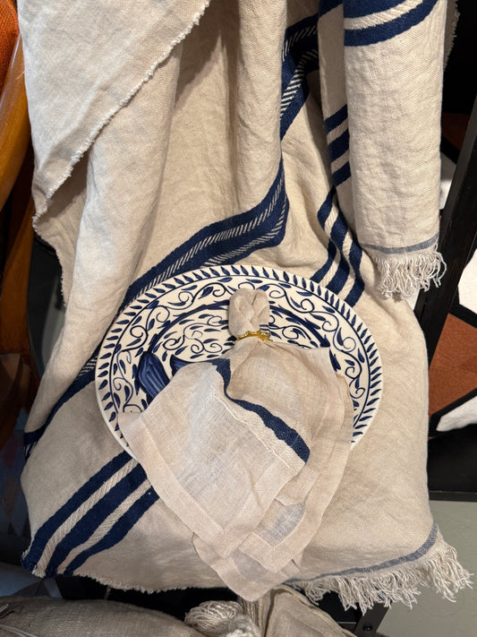 Libeco linnen servet Andros Stripe