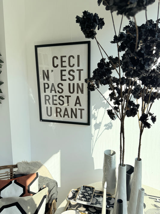 My Deer Art - Restaurant Black – 50 x 70 cm