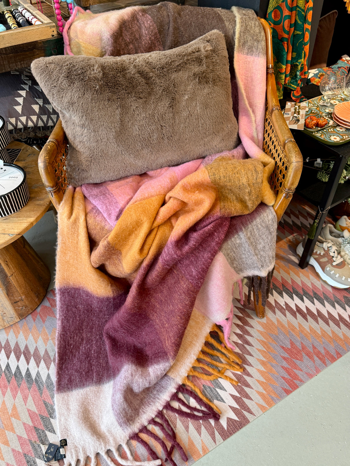 Haomy Anvers – Plaid – Burgundy