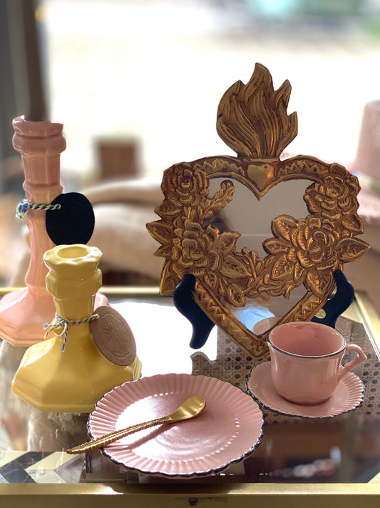 Royal Goedewagen kandelaar Quartz Pink