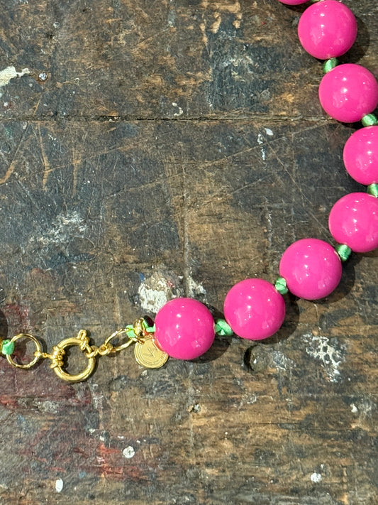 Bubble Neckalace Wanted by DaS Pink Green