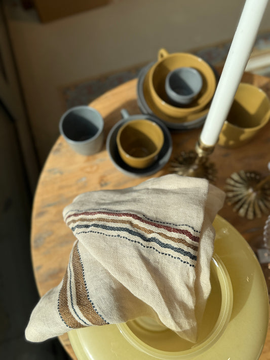 Perry servet Multi Stripe Libeco