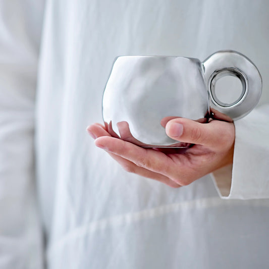 Bloomingville Shine cup silver