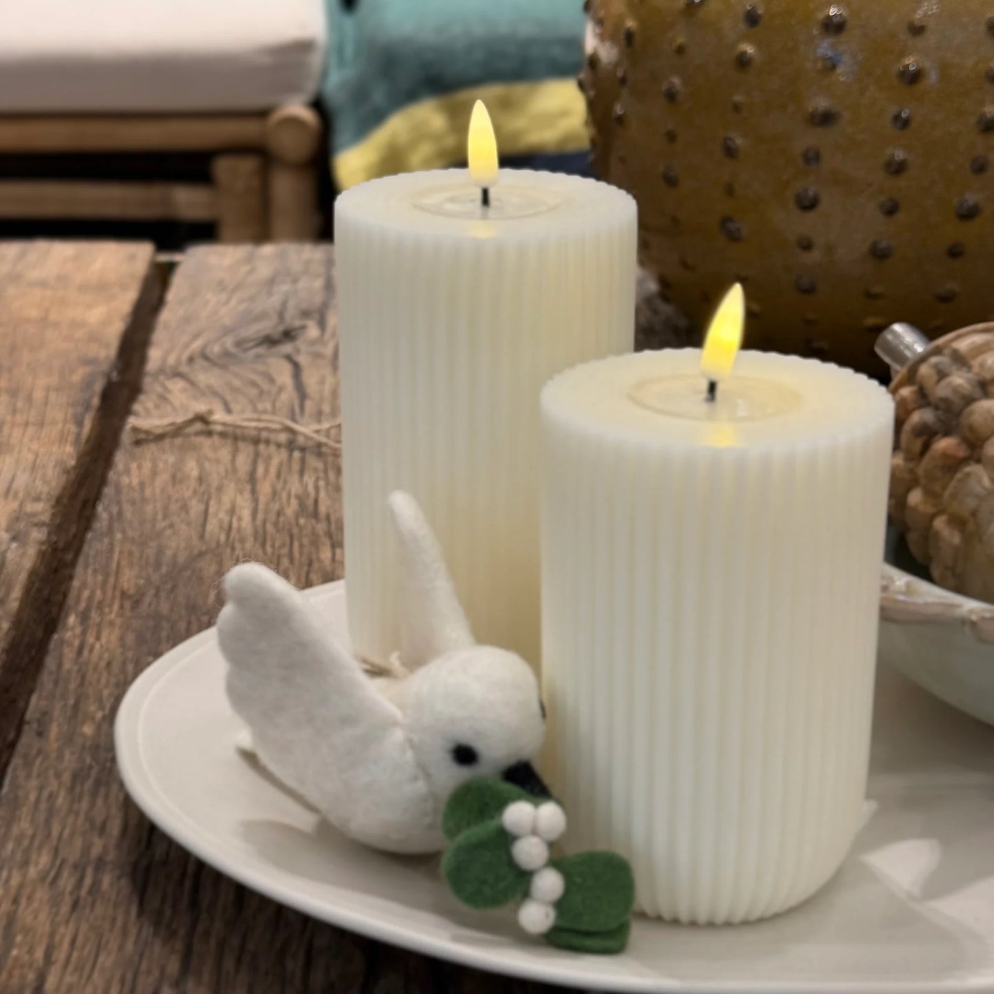 Deluxe Homeart Solid stripe 12,5 White