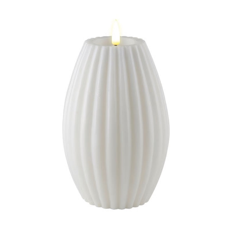 Deluxe Homeart Stripe 15 cm White