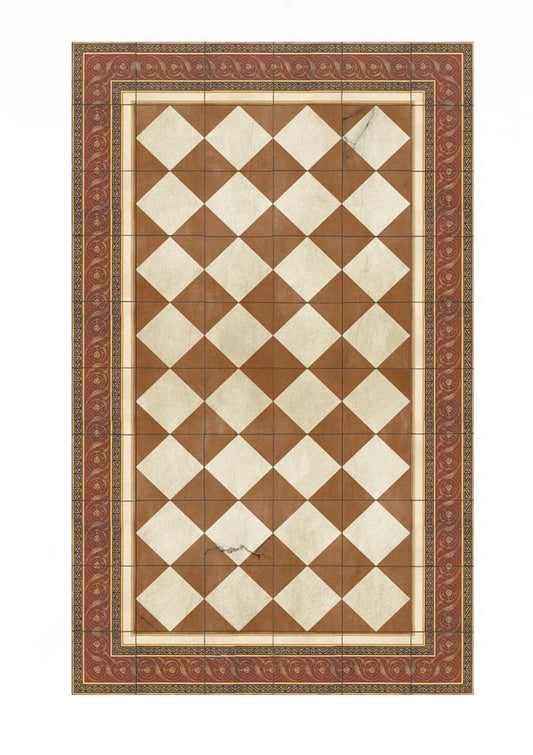 Gambit Camel vinyl vloerkleed