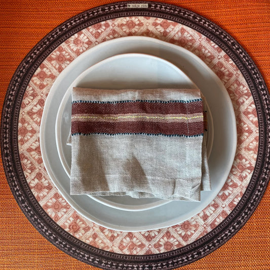 Placemat Jaipur Flower round
