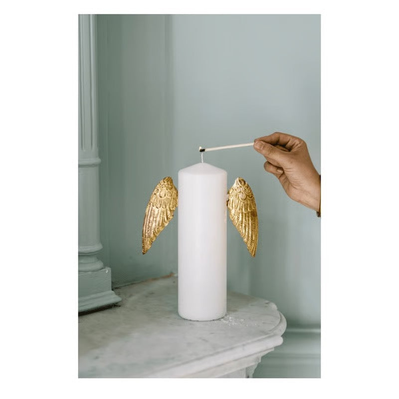 Boncoeurs Angel wings kaars speld