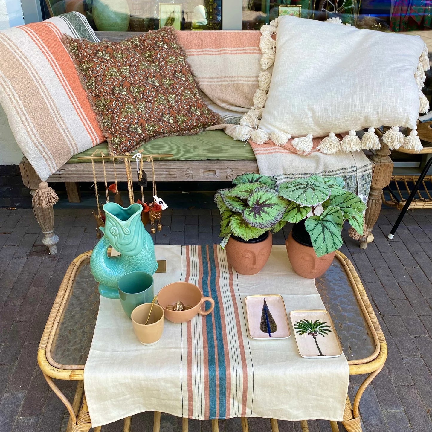 Madam Stoltz kussen hoes gerecycled textiel