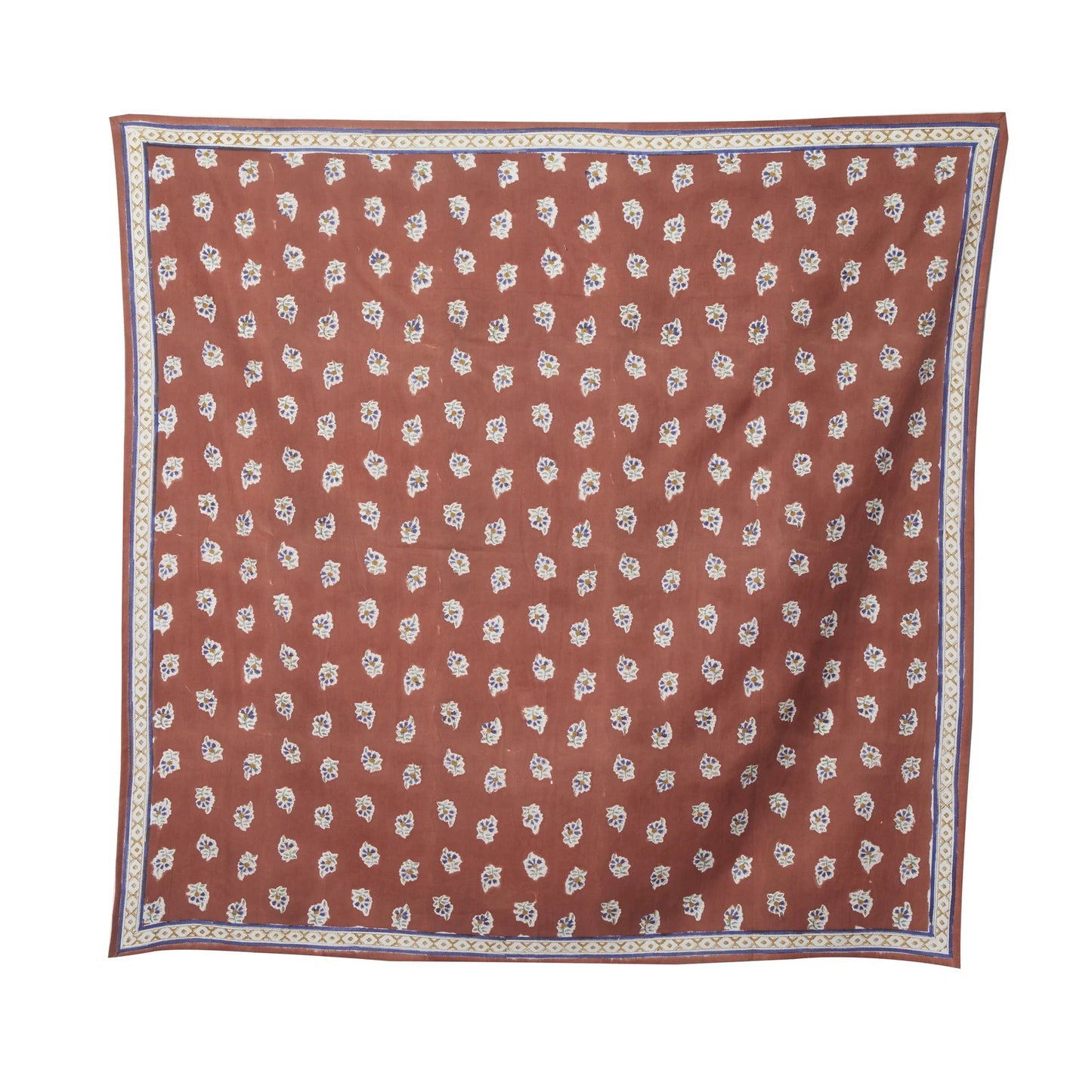 Bonheur du Jour Indian scarf Belsa Terracotta