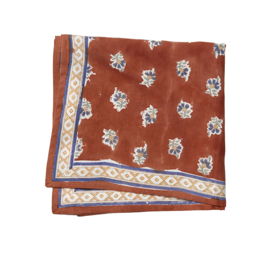 Bonheur du Jour Indian scarf Belsa Terracotta