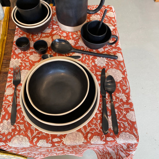 Bonheur du Jour Tafelkleed Tupia terracotta