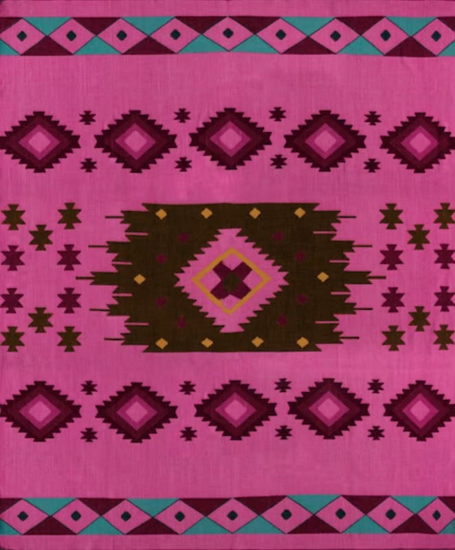 Plaid Alpacaloca Native Pink