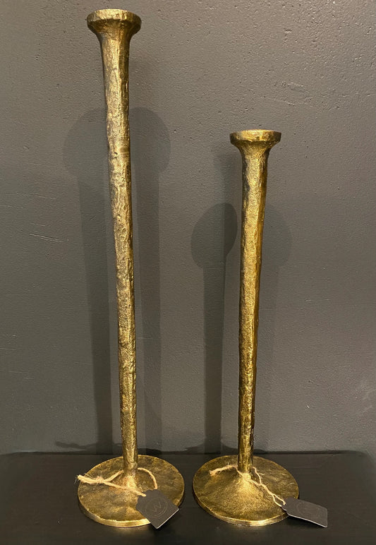 Golden candle holder