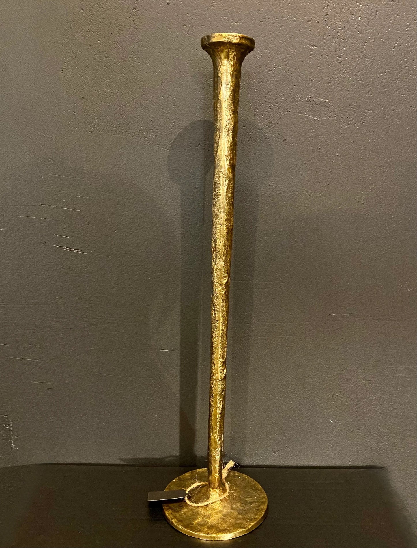Golden candle holder