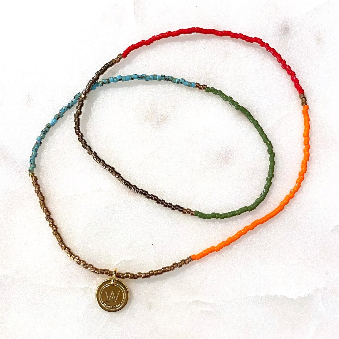 Wanted by DaS beaded necklace S ORGT