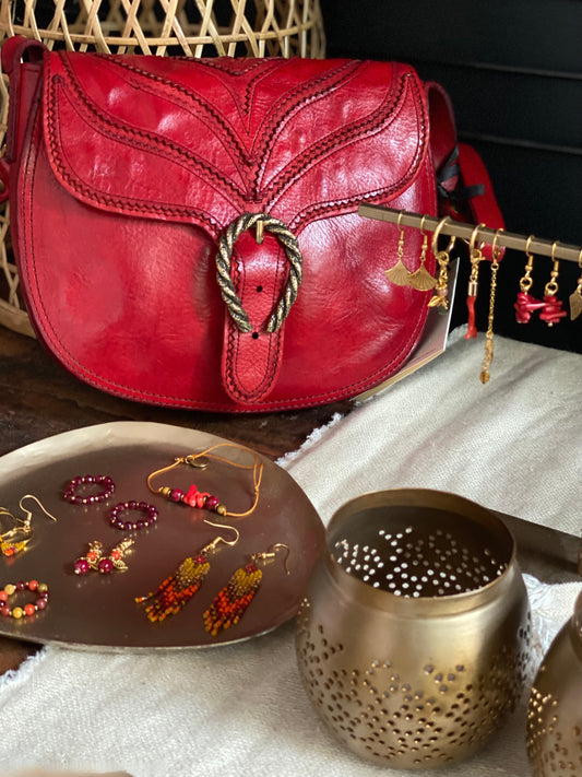 Gemstone ring red Jade