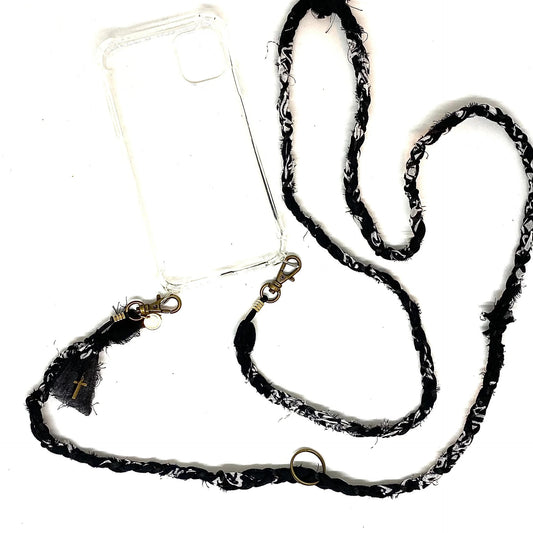 Wanted by DaS Phone cord bandana black