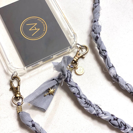 Wanted by DaS Phone cord bandana grey