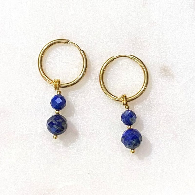 Wanted by DaS oorbellen Lapis Lazuli two stones