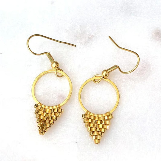 Wanted by DaS XS beaded earrings GOLD