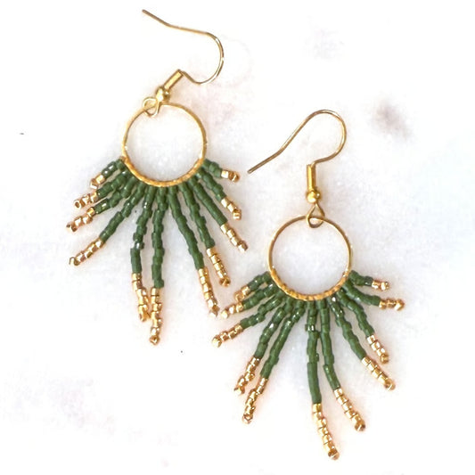 Wanted by DaS earrings Sun Green Gold