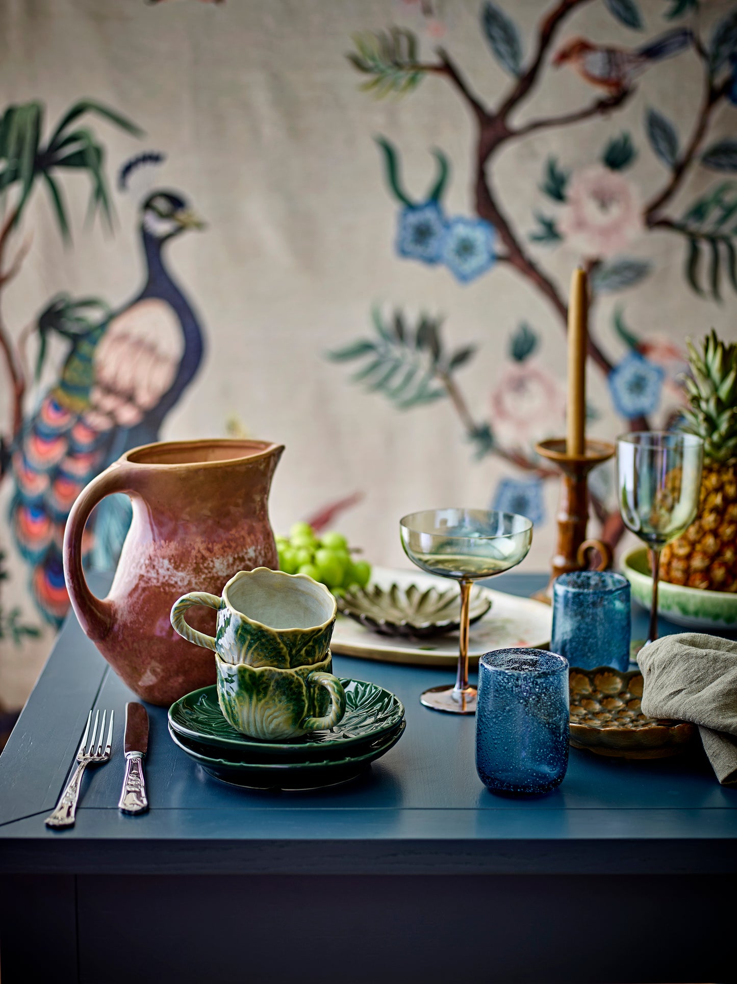 Bloomingville Savanna bord green – Ø 19 cm– keramiek