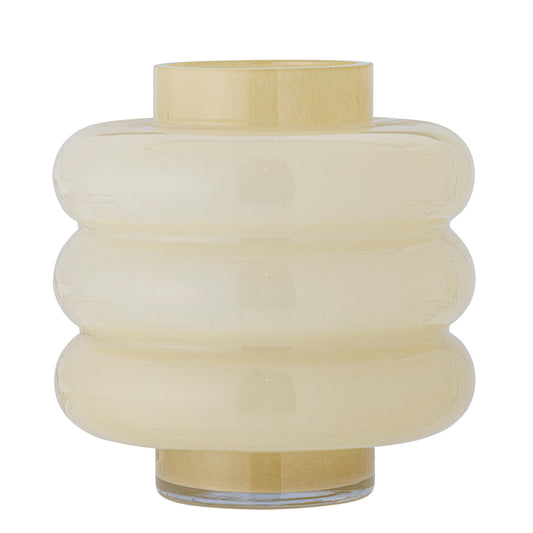 Sahara Vase, Yellow, Glass