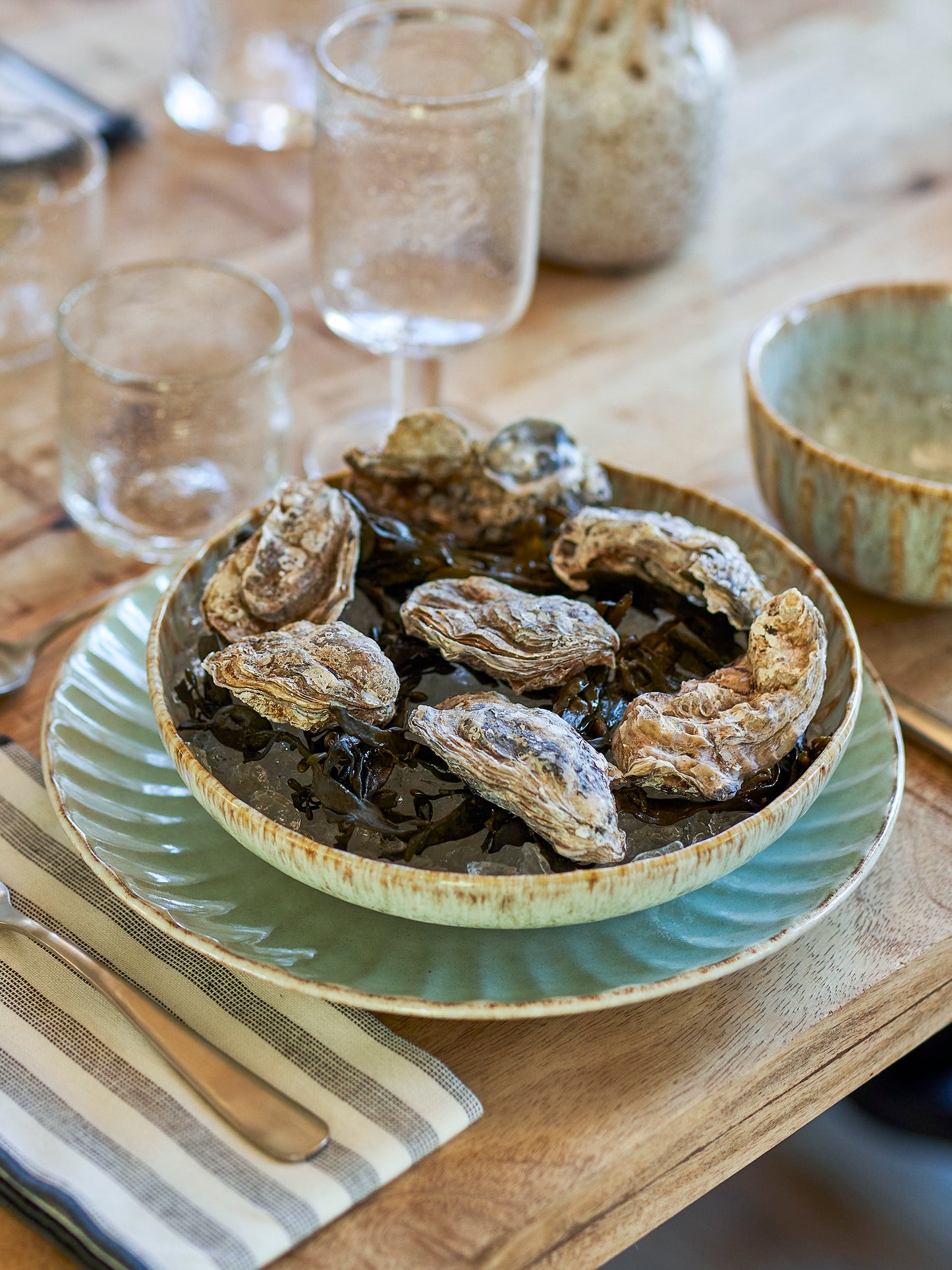 Bloomingville Fleur dinerbord – Ø 27 CM – keramiek