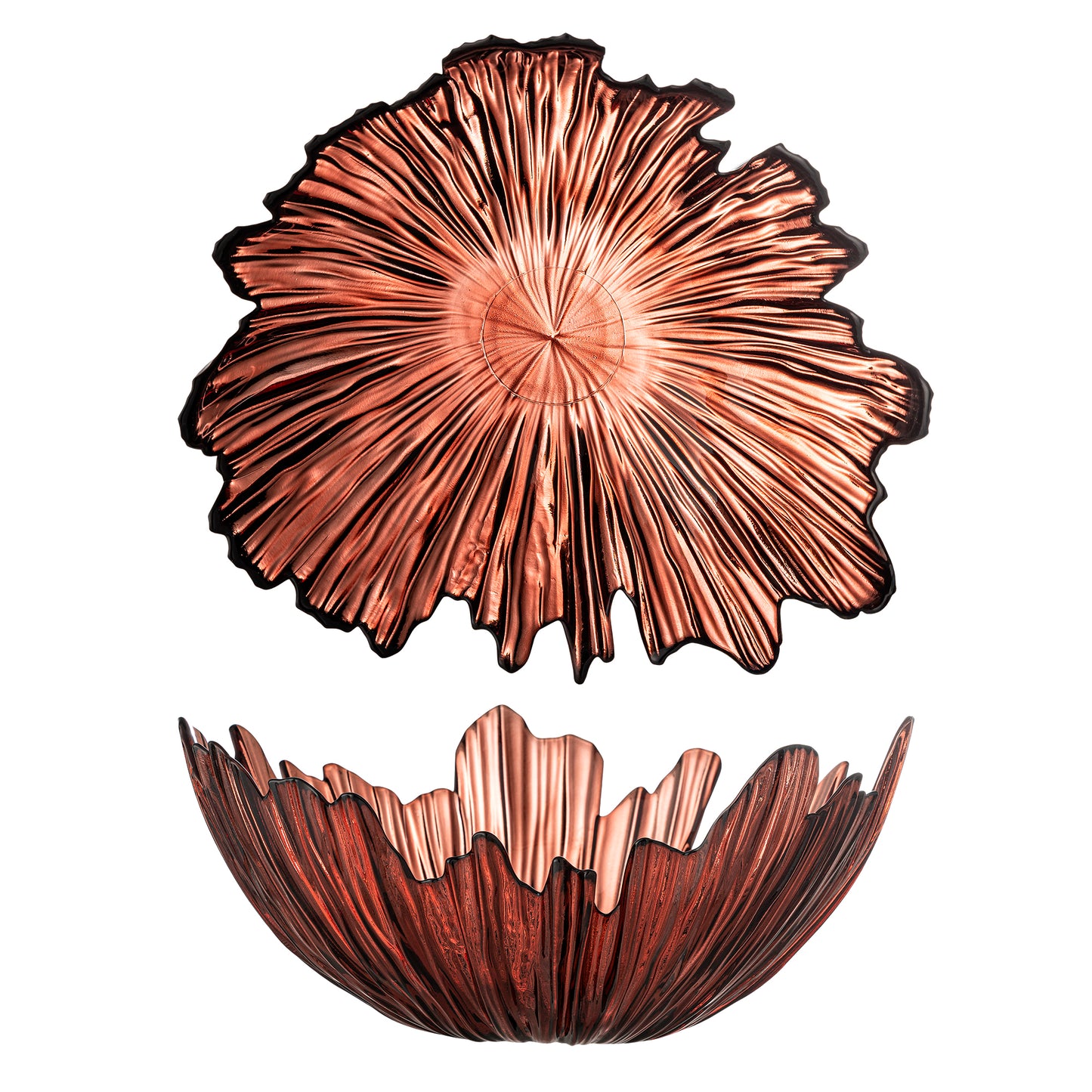 Bloomingville Aila Bowl – schaal – glas – rood
