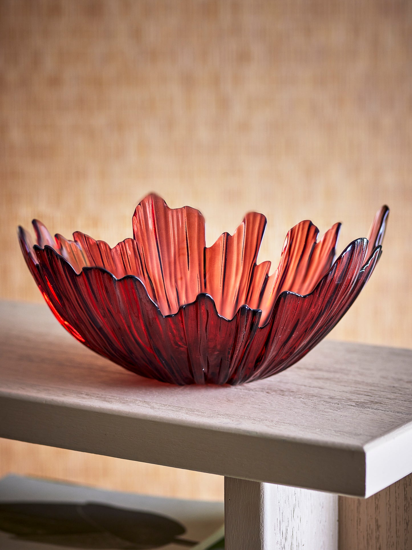 Bloomingville Aila Bowl – schaal – glas – rood