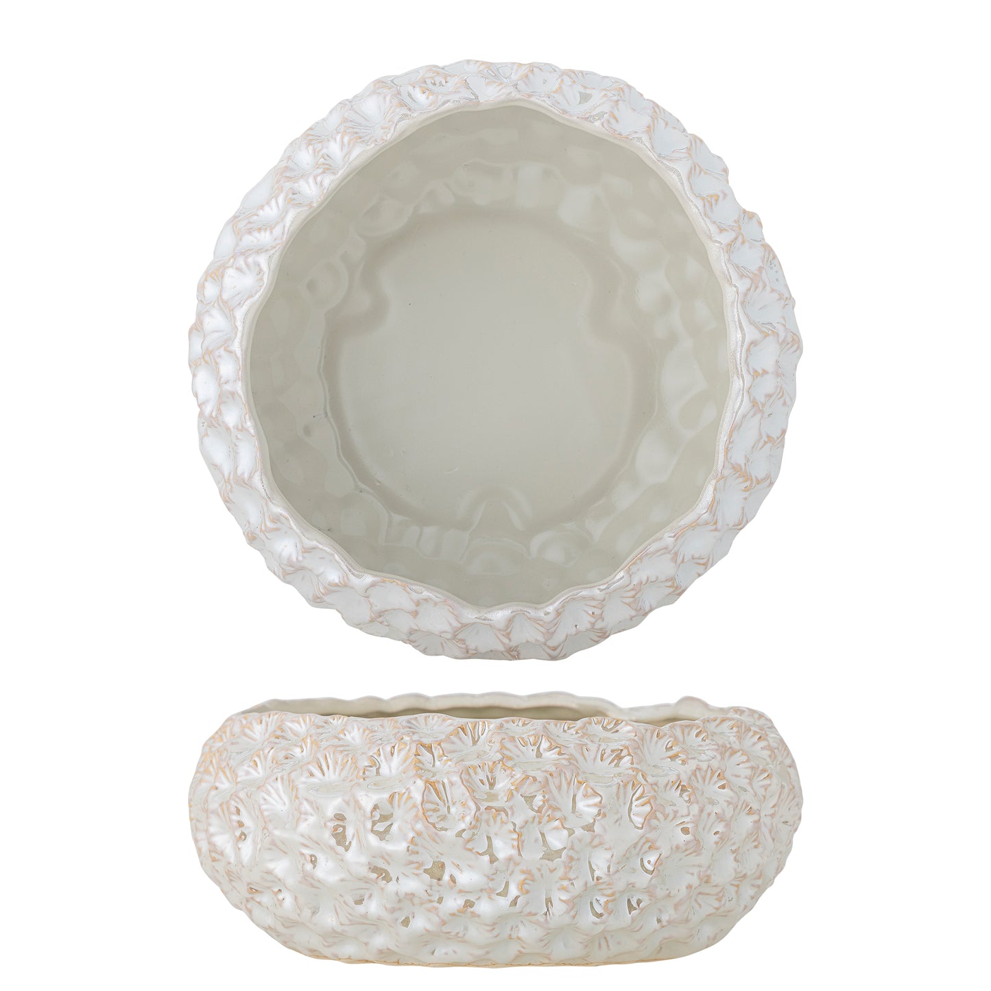 Bloomingville Lowen schaal – wit – keramiek