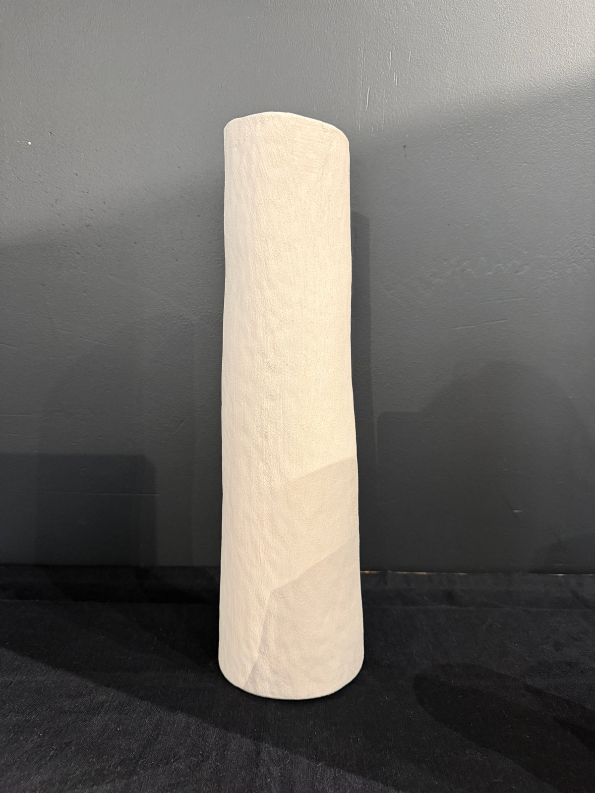 Witte rechte vaas 29 cm