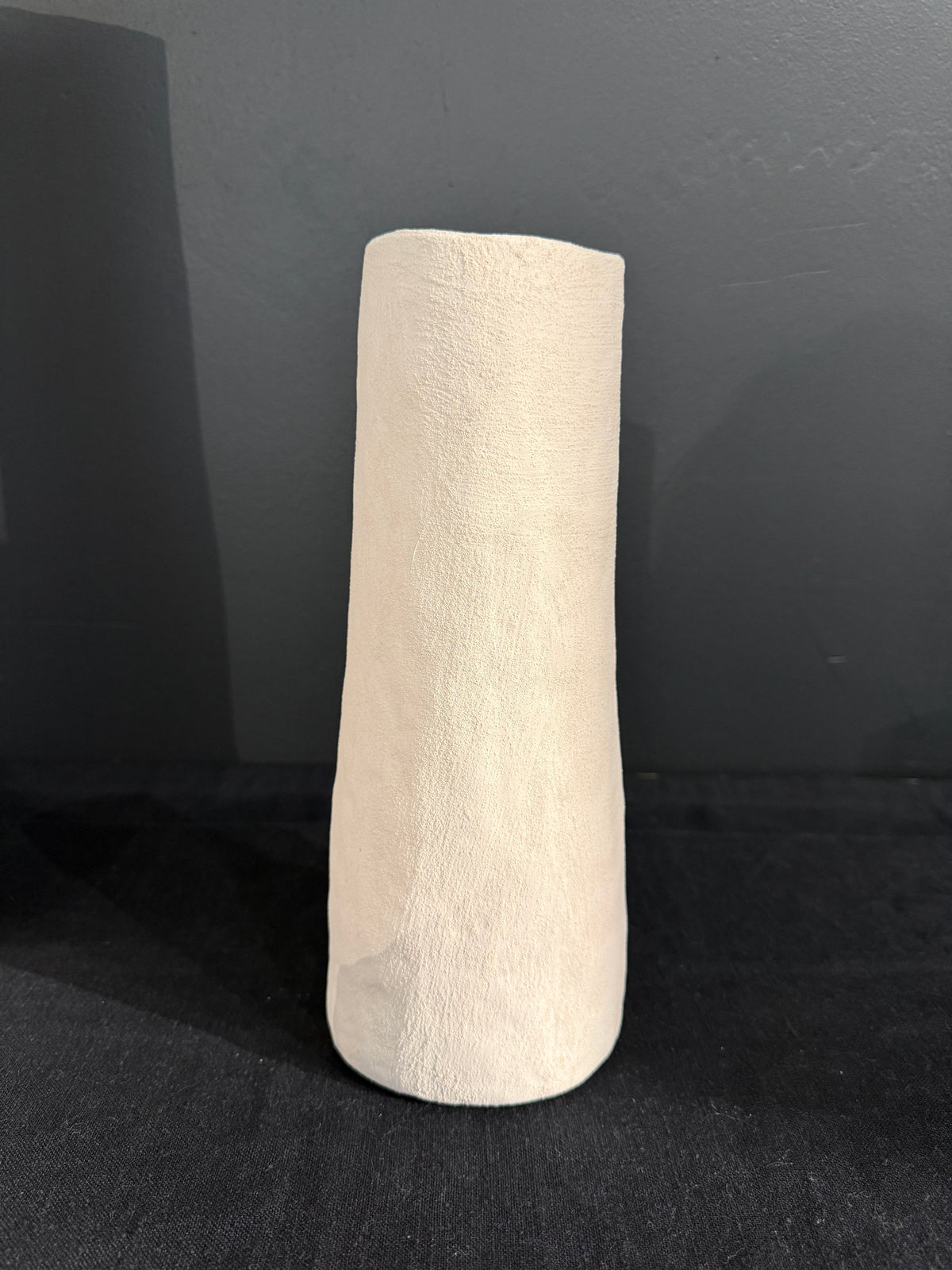 Witte rechte vaas 29 cm