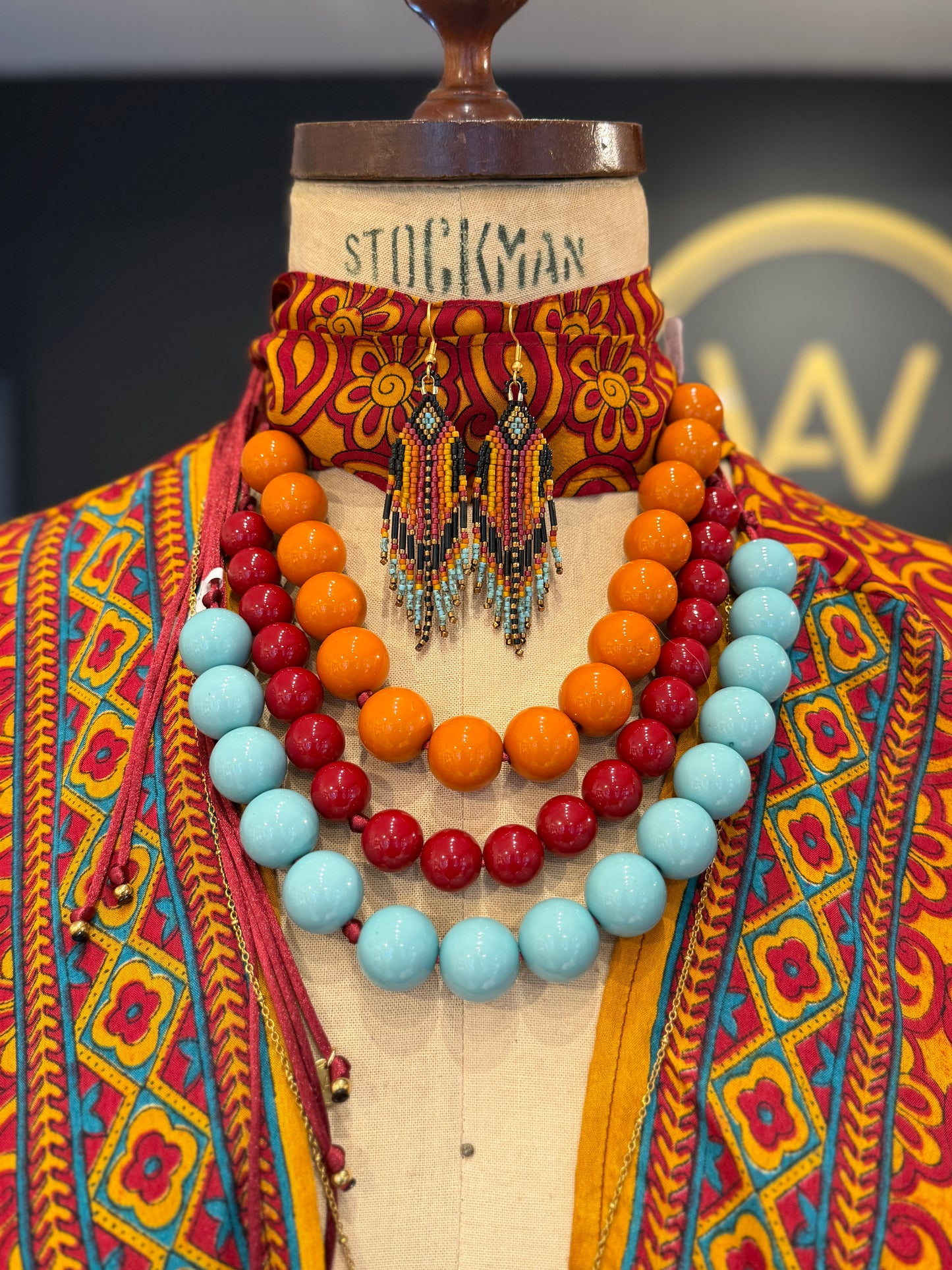 Bubble ketting Oranje Grijs Wanted by DaS