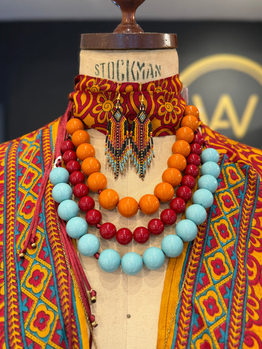 Bubble ketting Bordeaux Paars 14 Wanted by DaS