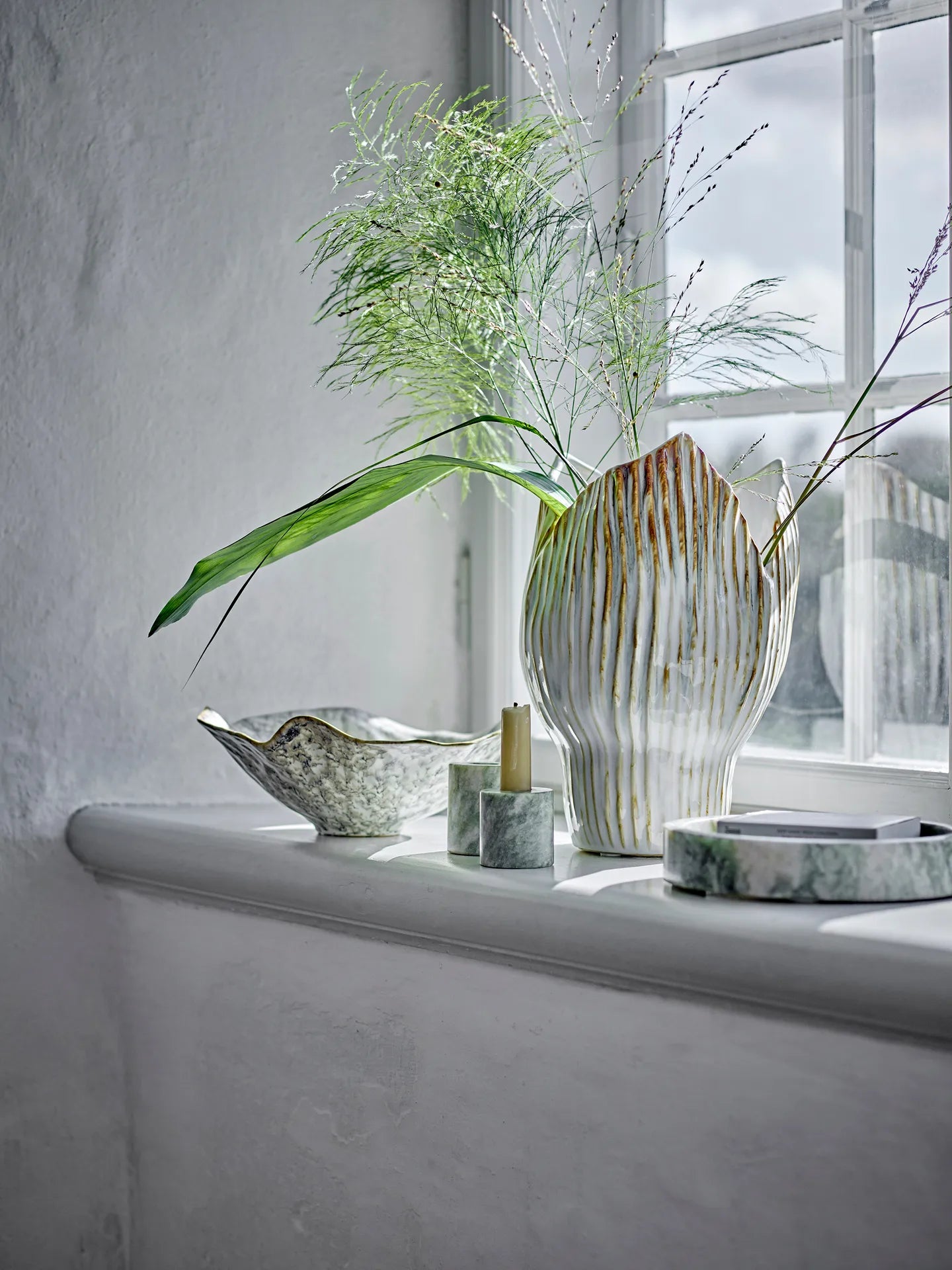 Bloomingville Komodo kandelaar – set van 2 – marmer