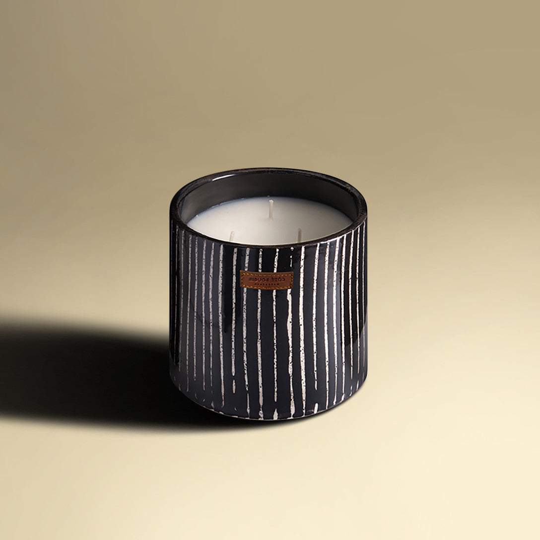 Côte Bougie geurkaars – Zébré Noir – M – Manderine Majorelle