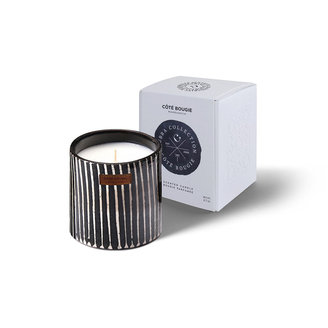Côte Bougie geurkaars – Zébré Noir – Manderine Majorelle – S