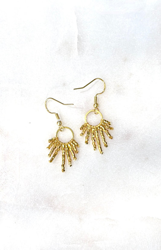 Wanted by DaS Earrings – Sun - Gold Plated – S