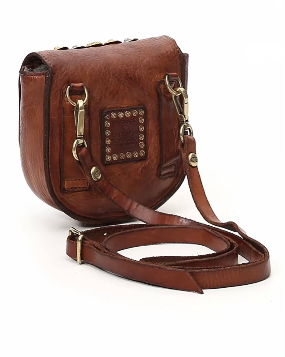 Campomaggi tas Cognac met studs
