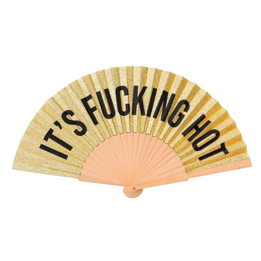 Waaier – Hand fan – It's fucking hot – Gold – Fisura