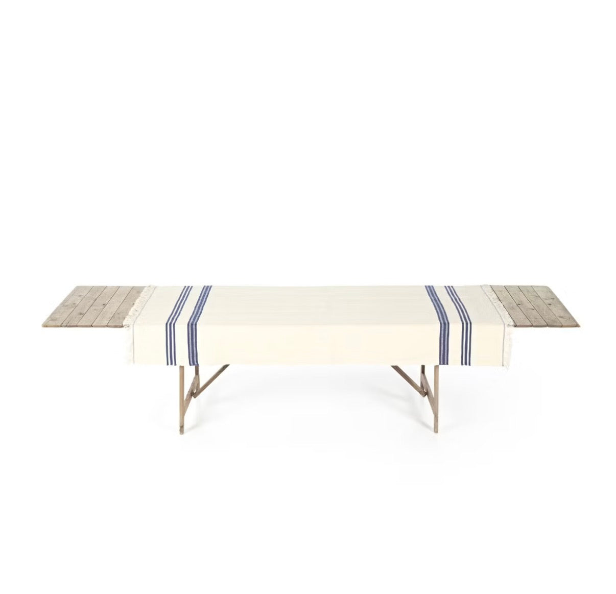 Libeco linnen tafelkleed The Indigo Stripe