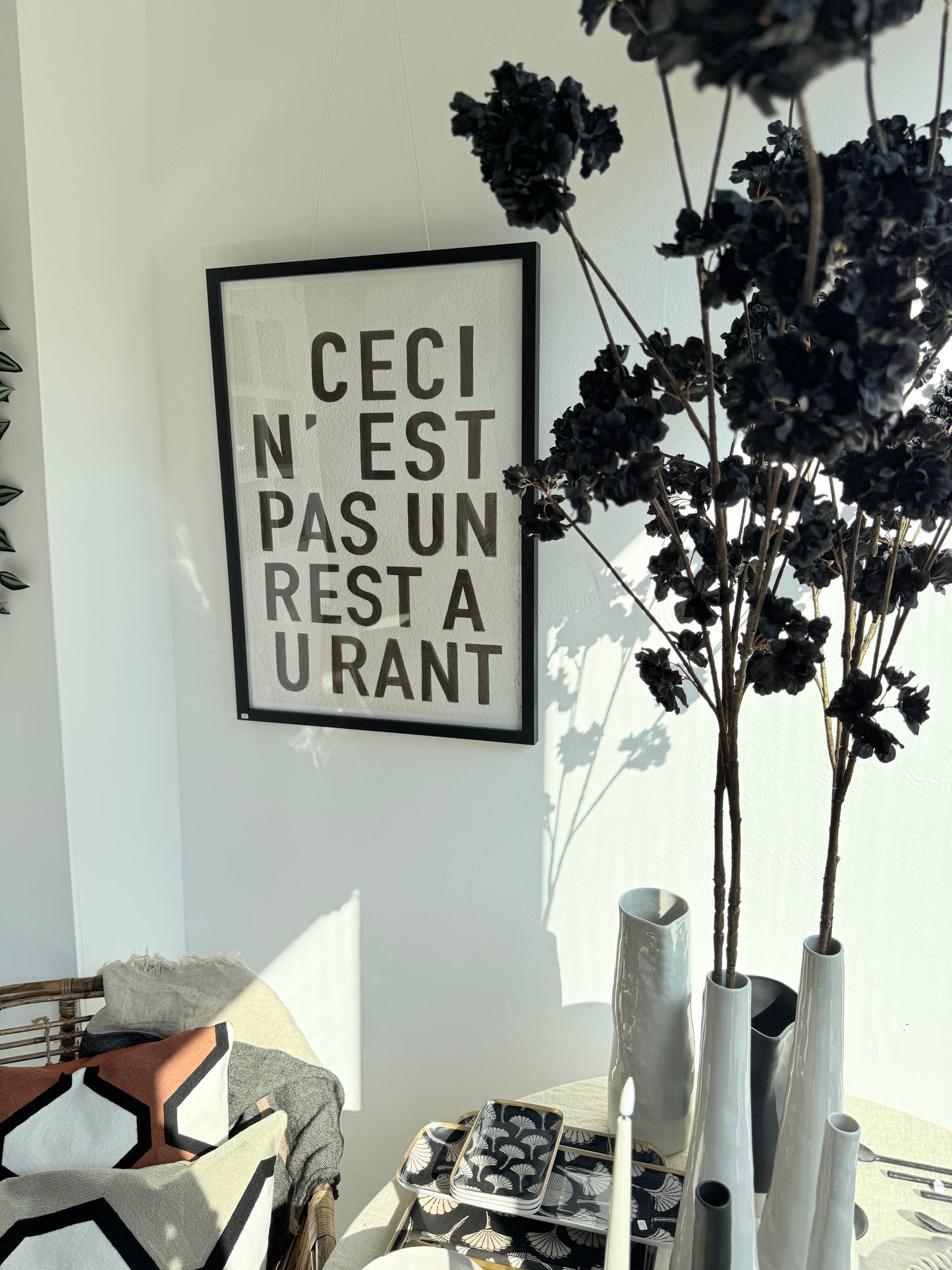 My Deer Art - Restaurant Black – 50  x 70 cm
